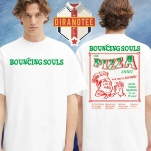 Bouncing Souls Merch Pizza Two Sided Unisex T-Shirt