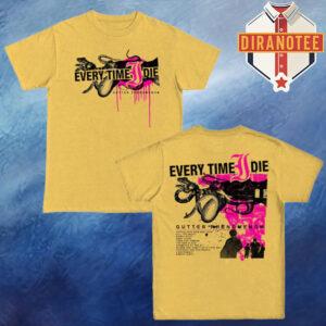 Every Time I Die Etid Merch Gutter Phenomenon Tracklist Two Sided Unisex T-Shirt