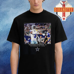 George Pickens Dallas Cowboys NFL Flash Features Week 12 Unisex T-Shirt