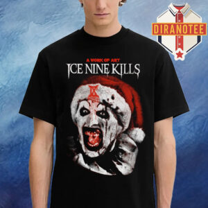 Ice Nine Kills A Work Of Art IX Art The Clown Cover Santa Unisex T-Shirt
