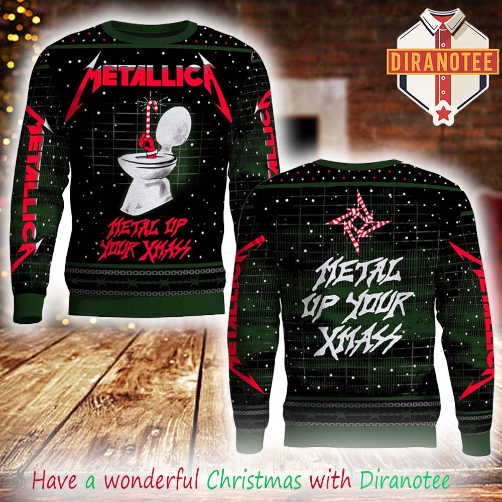 Metallica Christmas 2025 Metal Up Your Xmass Ugly Sweater Metallica Christmas 2025 Metal Up Your Xmass Ugly Sweater