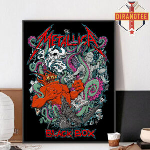 Metallica Edition Poster Black Box Eruption Screen Printed 2025 Home Decor Poster Canvas