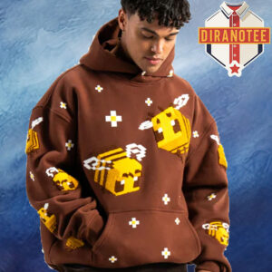 Minecraft X Very Cool Bee And Daisy Art Unisex Hoodie