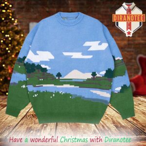 Minecraft X Very Cool Pause Screen 2025 Xmas Ugly Sweater