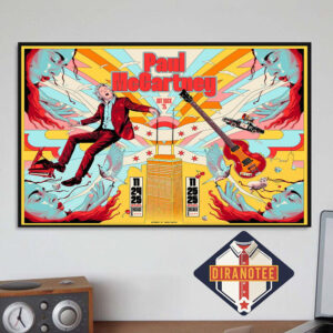 Paul McCartney Event Poster In Chicago IL At United Center On November 24 And 25 2025 Home Decor Poster Canvas
