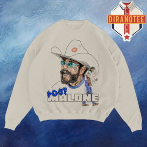 Post Malone Blue Flame Crewneck Unisex Sweater