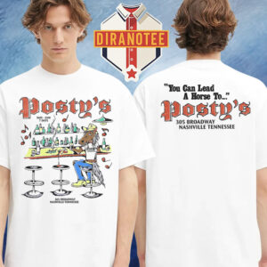 Post Malone Merch Lead A Horse to Posty’s 305 Broadway Nashville Tennessee Two Sided Unisex T-Shirt