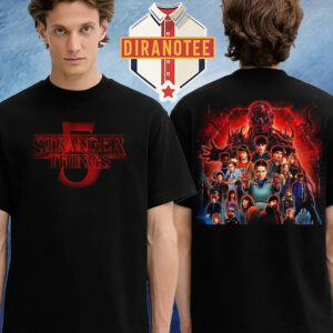 Stranger Things 5 Exclusive Tee Logo And Photo Only Theater On November 26th 2025 Two Sided Unisex T-Shirt