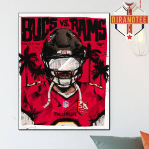 Tampa Bay Buccaneers Vs Los Angeles Rams Gamedays NFL On November 23 2025 Home Decor Poster Canvas