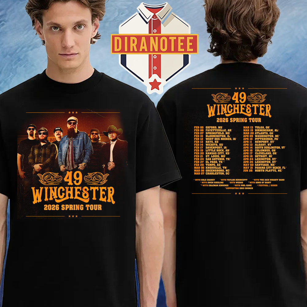 49 Winchester 2026 Spring Tour Schedule Two Sided Unisex T-Shirt 49 Winchester 2026 Spring Tour Schedule Two Sided Unisex T-Shirt