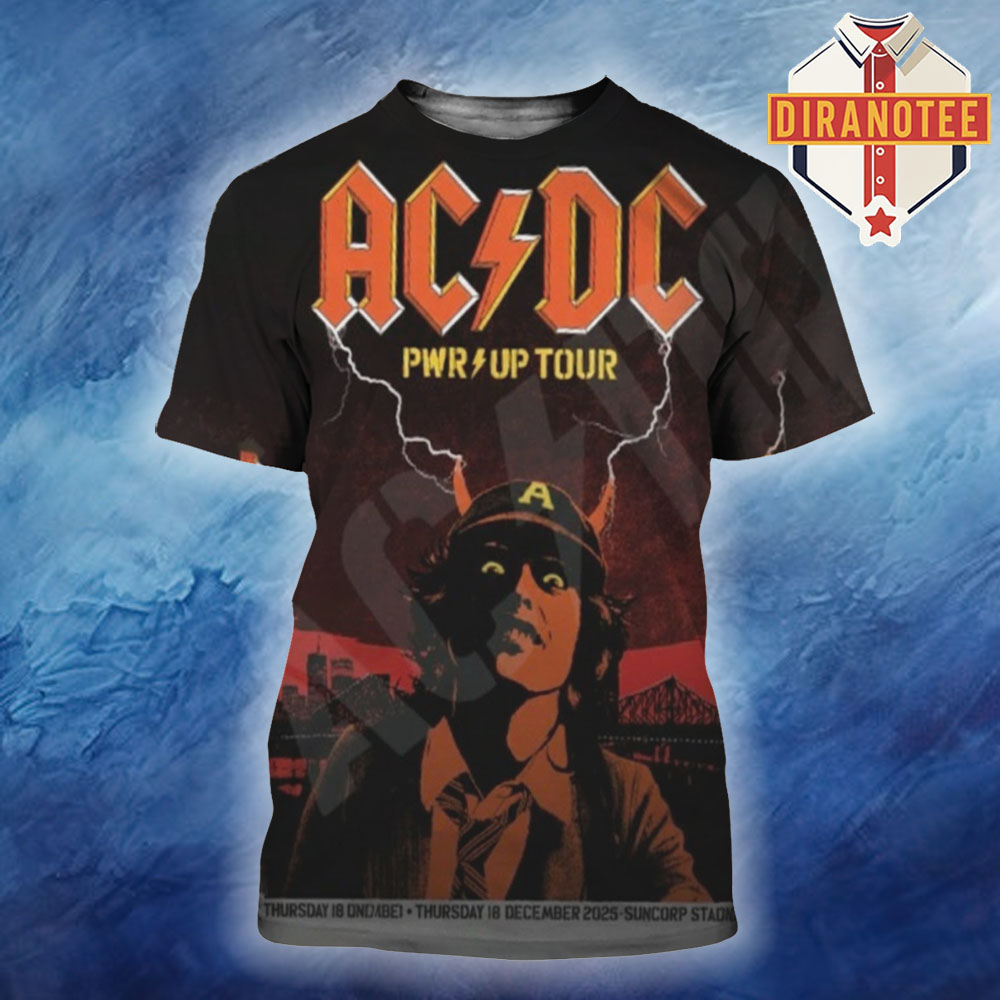 ACDC PWR Up 2025 Merch Poster In Brisbane Australia At Suncorp Stadium On Thursday December 18 2025 All Over Print Shirt ACDC PWR Up 2025 Merch Poster In Brisbane Australia At Suncorp Stadium On Thursday December 18 2025 All Over Print Shirt