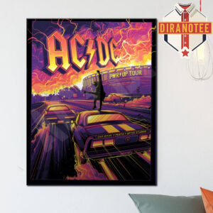 ACDC PWR Up Perth 2025 Venues Poster At Optus Stadium In Perth Australia On December 6 2025 Home Decor Poster Canvas
