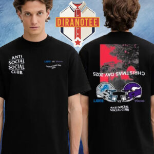 ASSC X NFL Lions Vs Vikings Christmas Day 2025 Two Sided Unisex T-Shirt