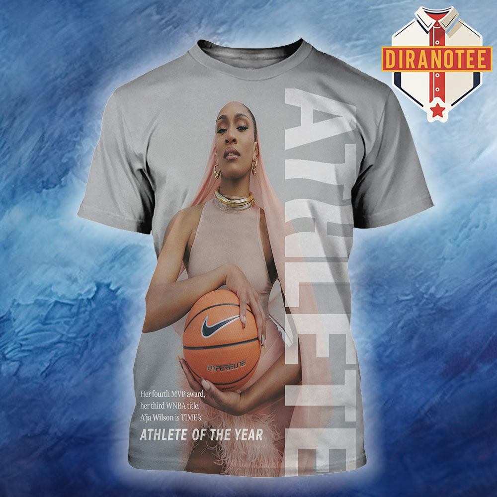 A'ja Wilson Is TIME's Athlete Of The Year MVP Award And Third WNBA Title All Over Print Shirt A'ja Wilson Is TIME's Athlete Of The Year MVP Award And Third WNBA Title All Over Print Shirt