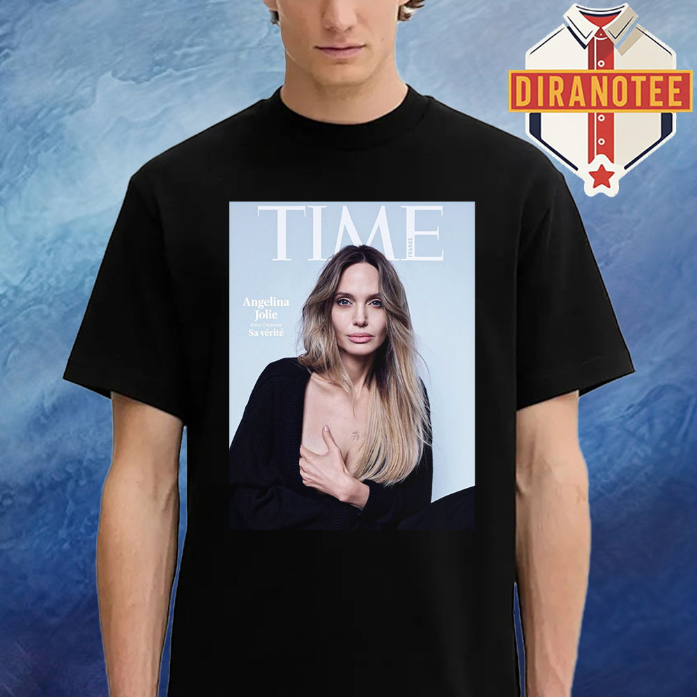 Angelina Jolie In Contours Her Truth Of Time France 2025 Unisex T-Shirt Angelina Jolie In Contours Her Truth Of Time France 2025 Unisex T-Shirt
