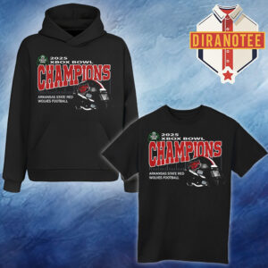 Arkansas State Red Wolves Football Are 2025 Xbox Bowl Champions Helmet At Ford Center In Frisco Texas On December 18th 2025 Unisex T-Shirt Hoodie Shirt