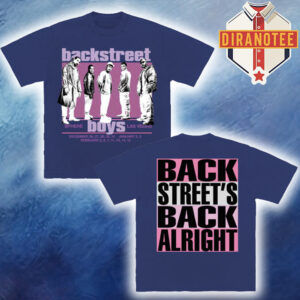 Backstreet Boys Merch Backstreet’s Back Into the Millennium Tee At Sphere In Las Vegas NV On December 2025 And January February 2026 Two Sided Unisex T-Shirt