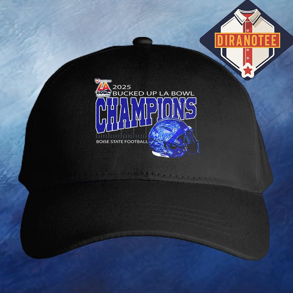 Boise State Football Are 2025 Bucked Up La Bowl Hosted By Gronk Champions At SoFi Stadium In Inglewood CA On December 13 2025 Helmet Classic Cap Hat Snapback Boise State Football Are 2025 Bucked Up La Bowl Hosted By Gronk Champions At SoFi Stadium In Inglewood CA On December 13 2025 Helmet Classic Cap Hat Snapback