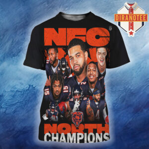 Chicago Bears Are King Of The NFC North Champions 2025 NFL All Over Print Shirt