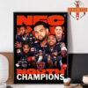 Chicago Bears Are 2025 NFC North Champions NFL Good Better Best Home Decor Poster Canvas