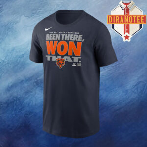 Chicago Bears Nike 2025 NFC North Division Champions Locker Room Trophy Collection Been There Won That Unisex T-Shirt