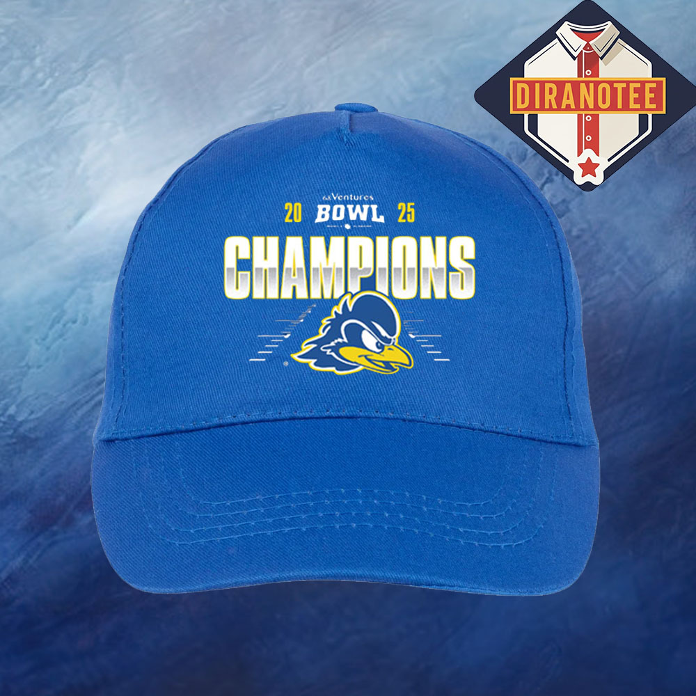 Congratulations Delaware Fightin' Blue Hens Football Are 68 Ventures Bowl 2025 Champions Classic Cap Hat Snapback Congratulations Delaware Fightin' Blue Hens Football Are 68 Ventures Bowl 2025 Champions Classic Cap Hat Snapback