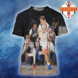 Cooper Flagg Flagg In Motion Youngest Player Ever To Scoare 40 In A Game All Over Print Shirt