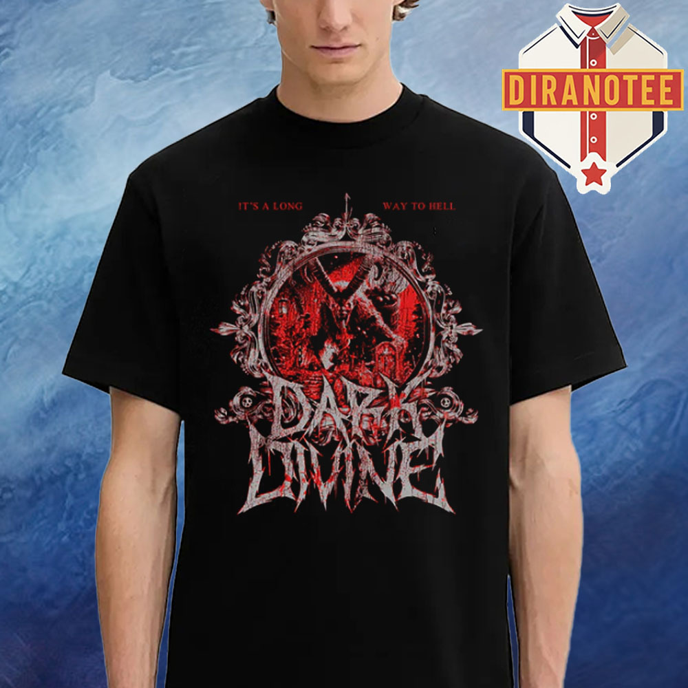 Dark Divine Merch Krampus Tee It's A Long Way to Hell Unisex T-Shirt Dark Divine Merch Krampus Tee It's A Long Way to Hell Unisex T-Shirt