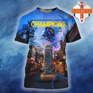 Delaware Fightin’ Blue Hens Football Are 68 Ventures Bowl 2025 Champions All Over Print Shirt