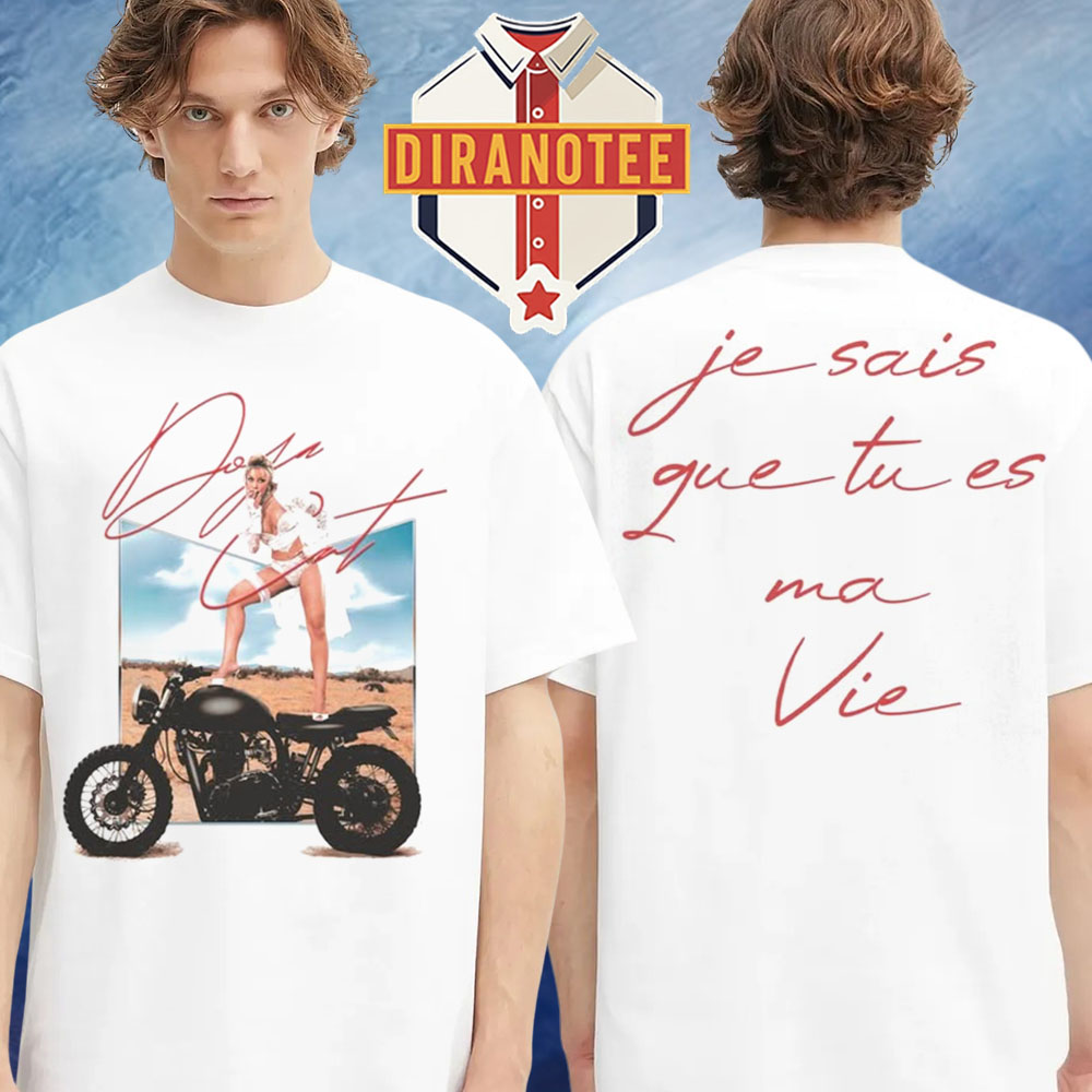 Doja Cat Ma Vie World Tour 2025 Photo Je Sais Que Tu Es Ma Vie Merch Two Sided Unsiex T-Shirt Doja Cat Ma Vie World Tour 2025 Photo Je Sais Que Tu Es Ma Vie Merch Two Sided Unsiex T-Shirt