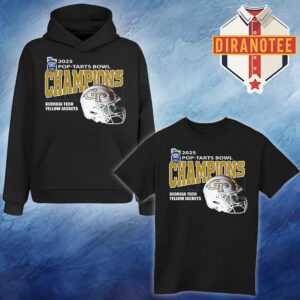 Georgia Tech Yellow Jackets Football Are 2025 Pop-Tarts Bowl Champions Helmet Unisex T-Shirt Hoodie Shirt