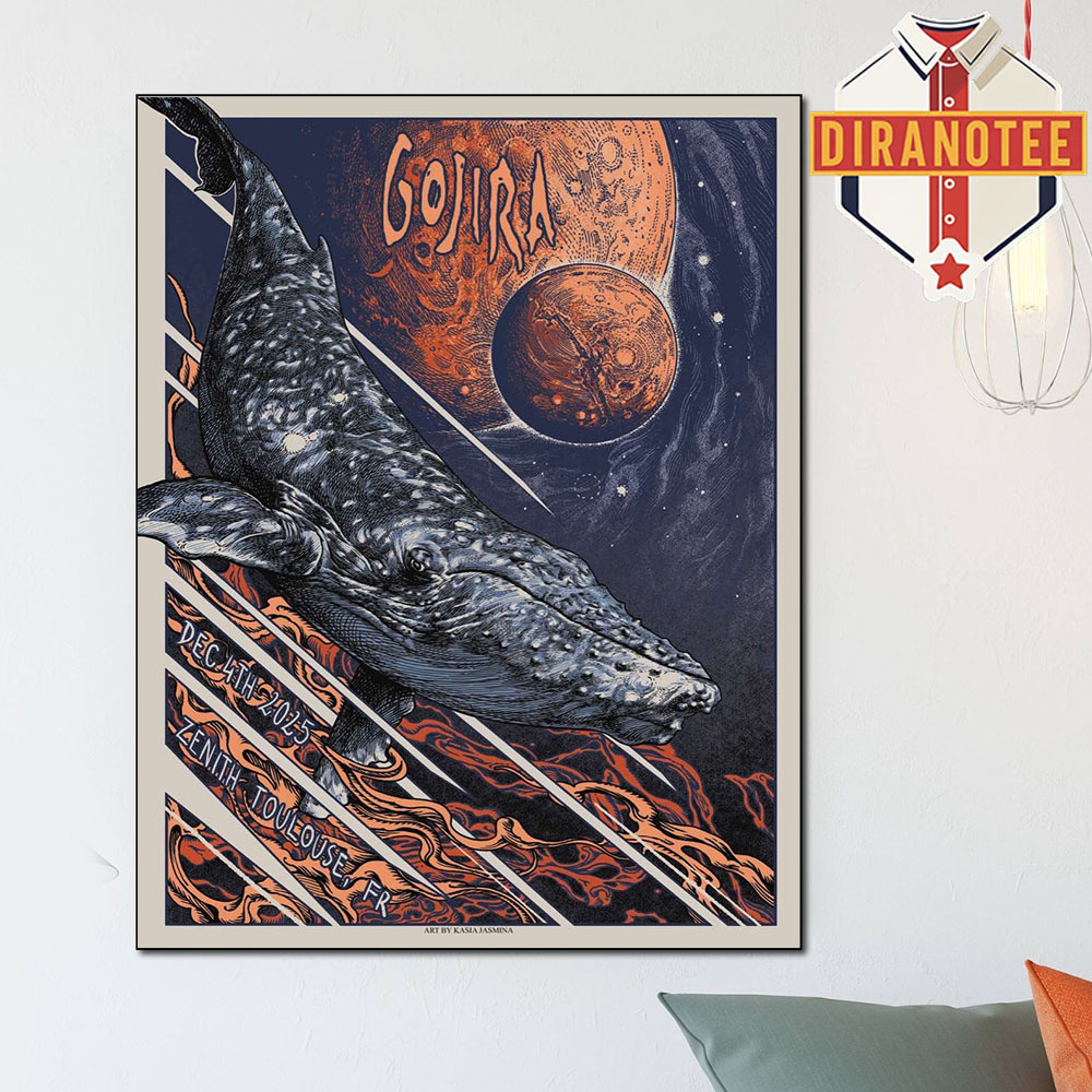 Gojira Event Poster In Toulouse France At Zenith Toulouse Metropole On December 4th 2025 Home Decor Poster Canvas Gojira Event Poster In Toulouse France At Zenith Toulouse Metropole On December 4th 2025 Home Decor Poster Canvas
