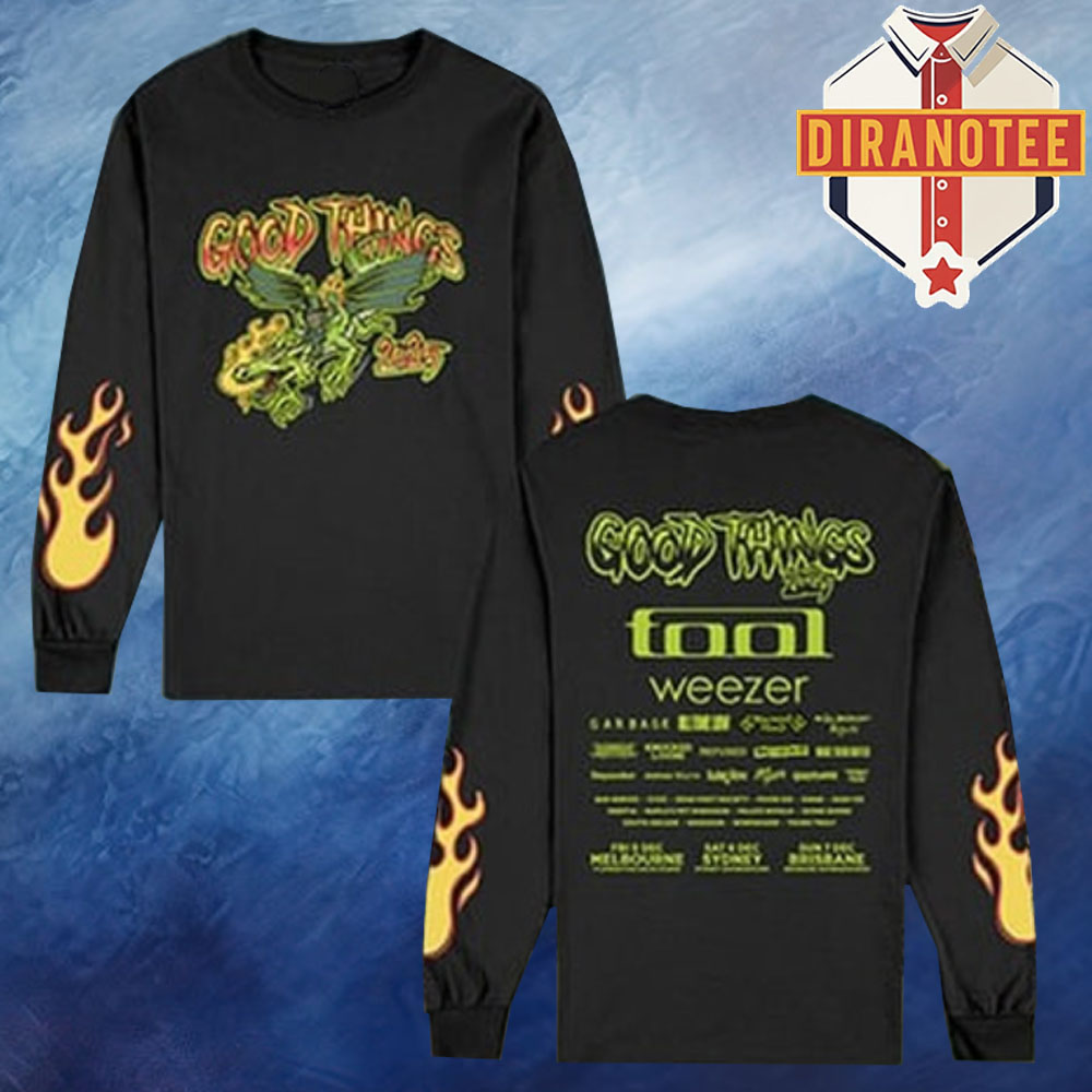 Good Things Festival 2025 Merch Tee Dragon Lineup In Australian On December 5 6 7 2025 Unisex Long Sleeve Good Things Festival 2025 Merch Tee Dragon Lineup In Australian On December 5 6 7 2025 Unisex Long Sleeve