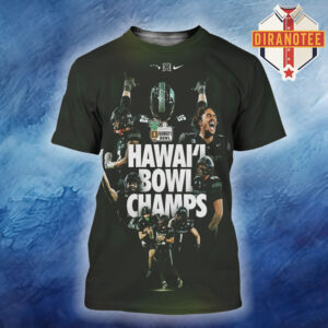 Hawaii Rainbow Warriors Football Are Hawai’i Bowl Champions 2025 All Over Print Shirt