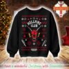 Hellfire Club X Stranger Things Holiday Xmas 2025 Red Ugly Christmas Sweater Hellfire Club X Stranger Things Holiday Xmas 2025 Red Ugly Christmas Sweater