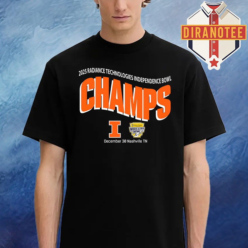 Illinois Fighting Illini Football 2025 Liberty Mutual Music City Bowl Champions On December 30 2025 Unisex T-Shirt
