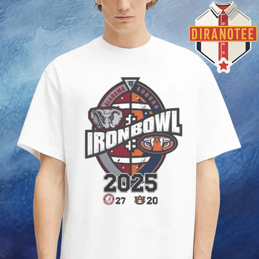 Iron Bowl 2025 Match Alabama Crimson Tide football Vs Auburn Tigers football SEC 20-27 Unisex T-Shirt Iron Bowl 2025 Match Alabama Crimson Tide football Vs Auburn Tigers football SEC 20-27 Unisex T-Shirt