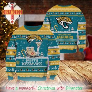 Jacksonville Jaguars NFL 2025 Merrykissmyass Funny Santa Claus Xmas Ugly Christmas Sweater