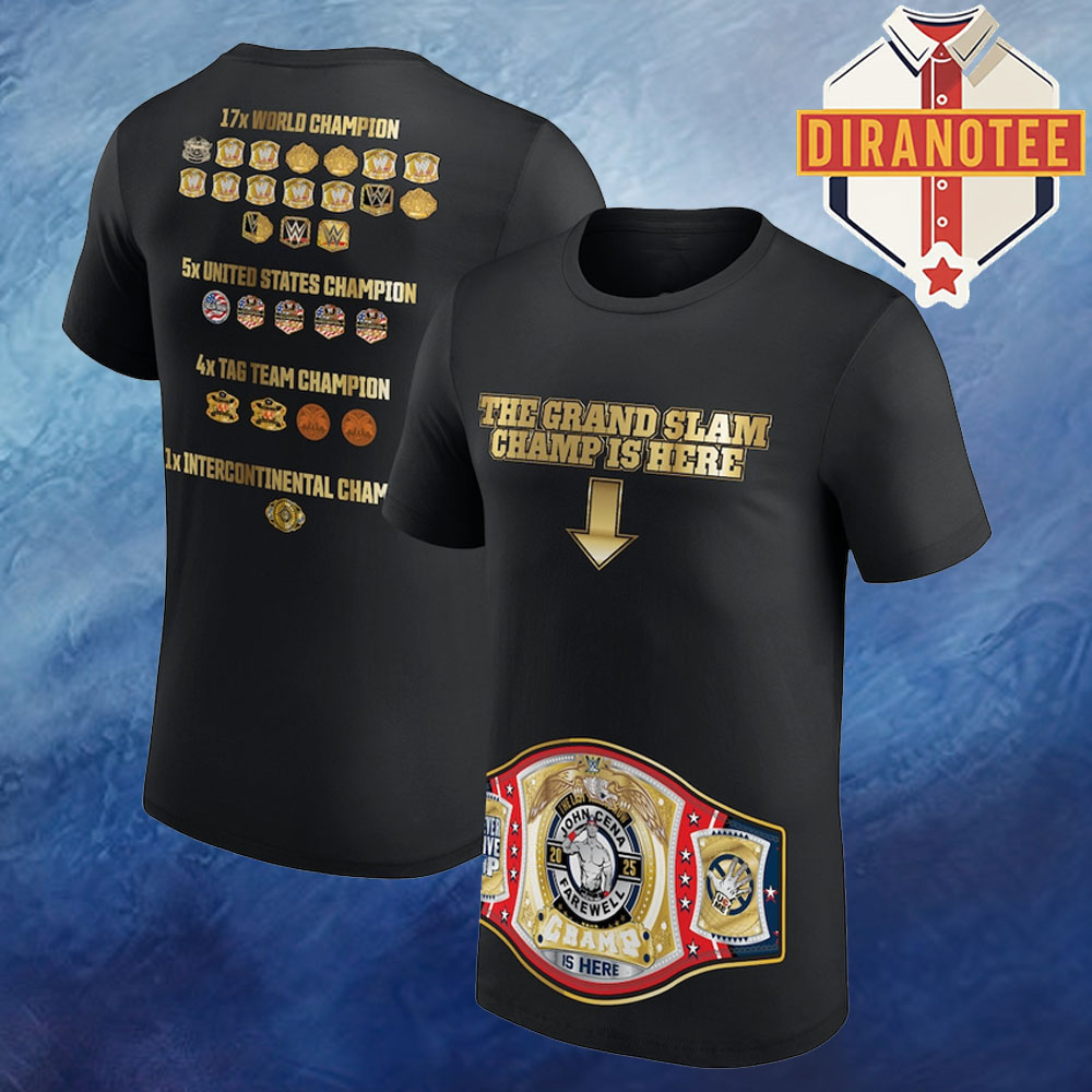 John Cena John Cena Thank You Cena Grand Slam Champ Is Here WWE Two Sided Unisex T-Shirt John Cena John Cena Thank You Cena Grand Slam Champ Is Here WWE Two Sided Unisex T-Shirt