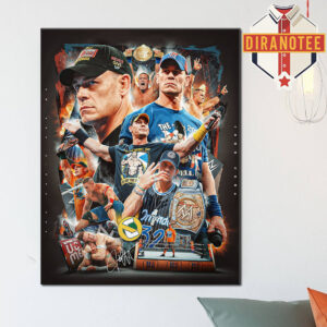 John Cena Thank You Cena The Greatest Of All Time Moment Home Decor Poster Canvas