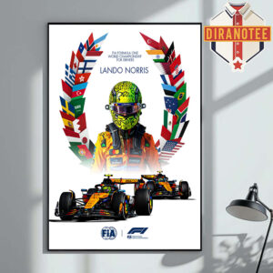 Lando Norris Is 2025 FIA Formula One World Champion Home Decor Poster Canvas