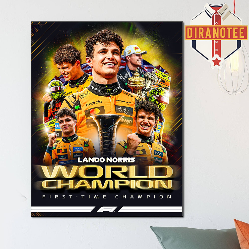 Lando Norris Is The 2025 Formula 1 World Champions Home Decor Poster Canvas Lando Norris Is The 2025 Formula 1 World Champions Home Decor Poster Canvas