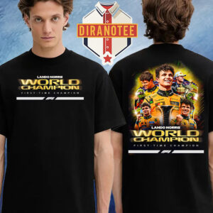 Lando Norris Is The 2025 Formula 1 World Champions Two Sided Unisex T-Shirt