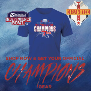 Louisiana Tech Bulldogs Football 2025 Radiance Technologies Independence Bowl Champions Unisex T-Shirt