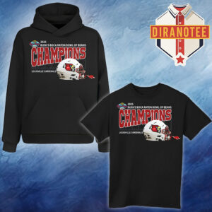 Louisville Cardinals Football Are 2025 Bush’s Boca Raton Bowl Of Beans Champions Helmet On December 23 2025 Unisex T-Shirt Hoodie