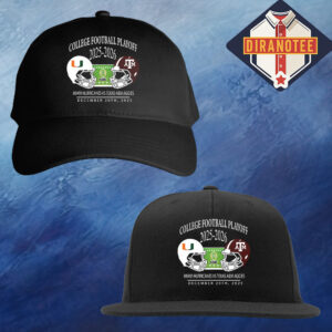 Miami Hurricanes Vs Texas A&M Aggies 2025 2026 College Football Playoff Matchup Helmet At Kyle Field In College Station Texas On December 20 2025 Classic Cap Hat Snapback