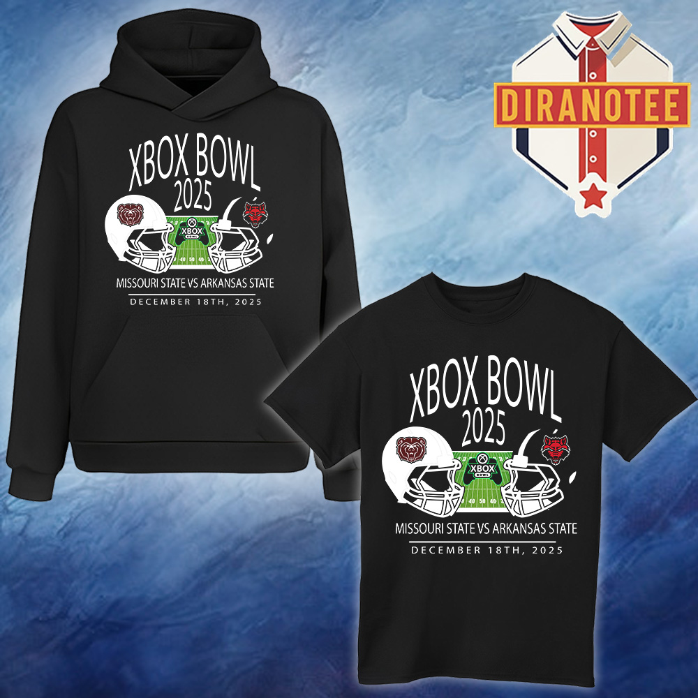 Missouri State Football Vs Arkansas State Xbox Bowl 2025 At Ford Center In Frisco Texas On December 18th 2025 Helmet Matchup Unisex T-Shirt Hoodie Sweater Missouri State Football Vs Arkansas State Xbox Bowl 2025 At Ford Center In Frisco Texas On December 18th 2025 Helmet Matchup Unisex T-Shirt Hoodie Sweater