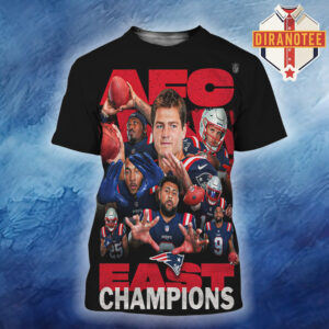 New England Patriots Are AFC East Champions NFL 2025 All Over Print Shirt