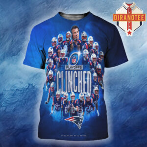 New England Patriots Are The Playoff Clinched NFL 2025 All Over Print Shirt