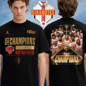 New York Knicks Are The 2025 Emirates NBA Cup Champions Two Sided Unisex T-Shirt